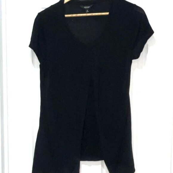 Brand New Elegant Black Vera Wang T-Shirt Size Medium NWT - Picture 2 of 5